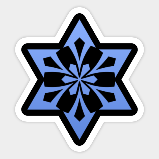 Genshin Impact Cryo Ice element - Genshin - Sticker | TeePublic